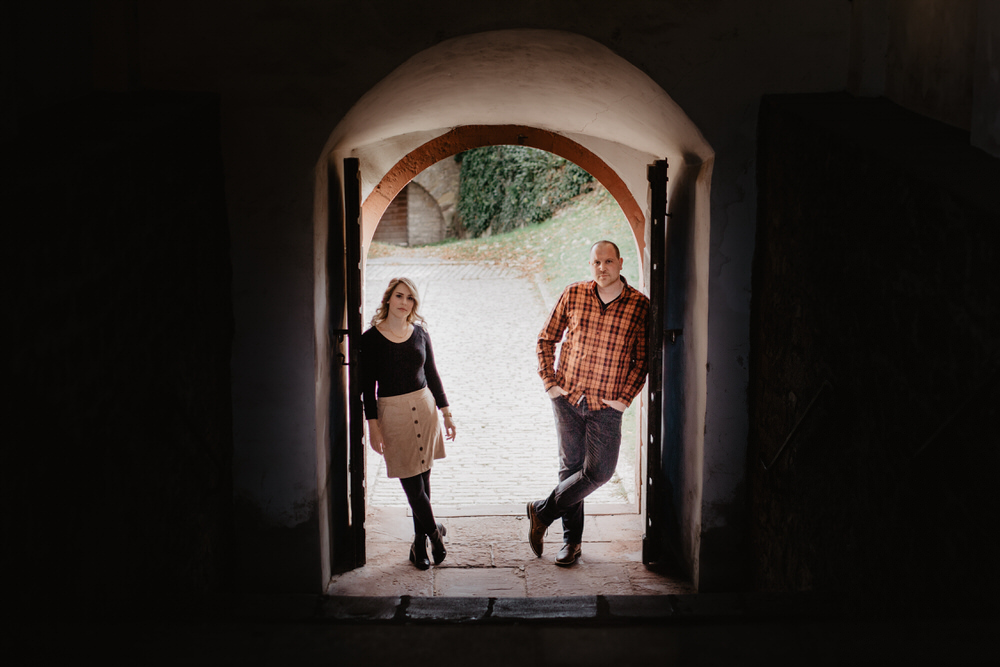 Engagement Fotoshooing in Würzburg auf der Festung Marienberg