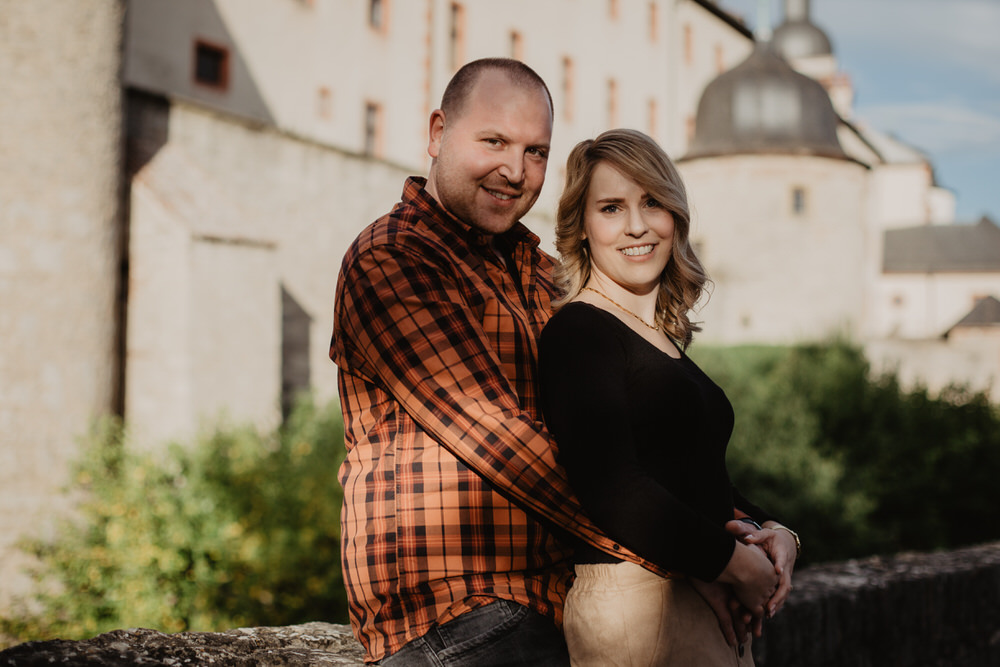 Engagement Fotoshooing in Würzburg auf der Festung Marienberg