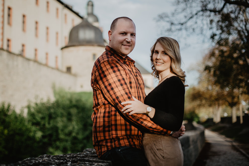 Engagement Fotoshooing in Würzburg auf der Festung Marienberg