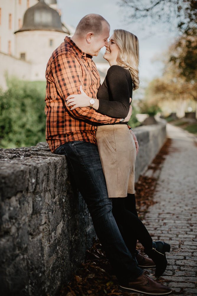 Engagement Fotoshooing in Würzburg auf der Festung Marienberg