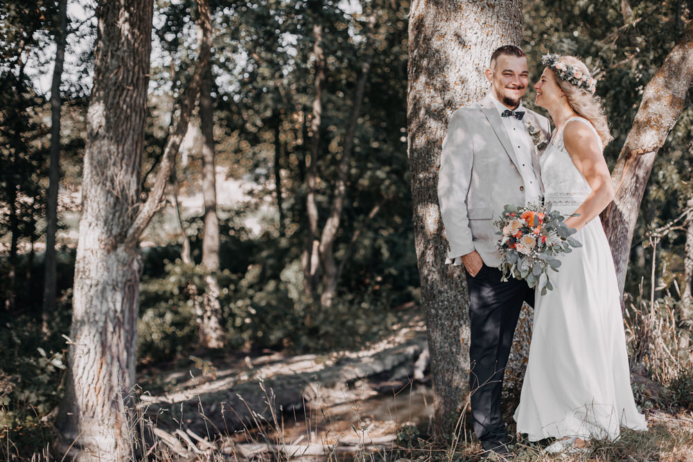 Hochzeit in Creglingen und Hochzeitsfeier in der Uhlenmühle in Aub