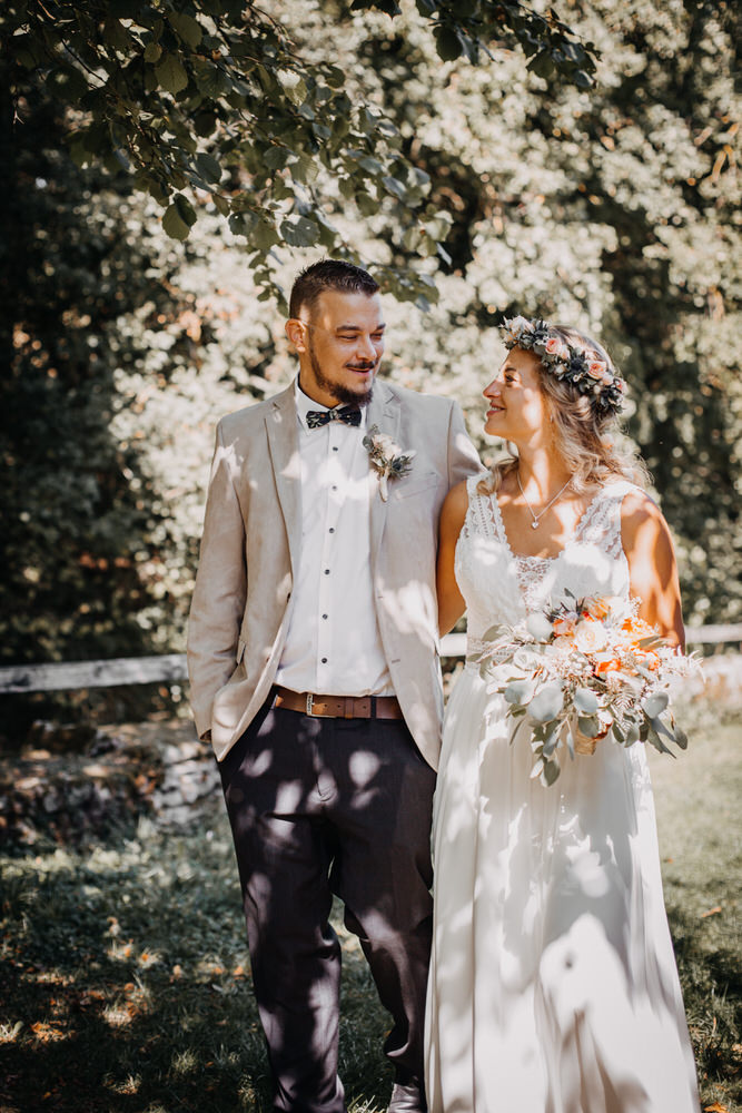 Hochzeit in Creglingen und Hochzeitsfeier in der Uhlenmühle in Aub